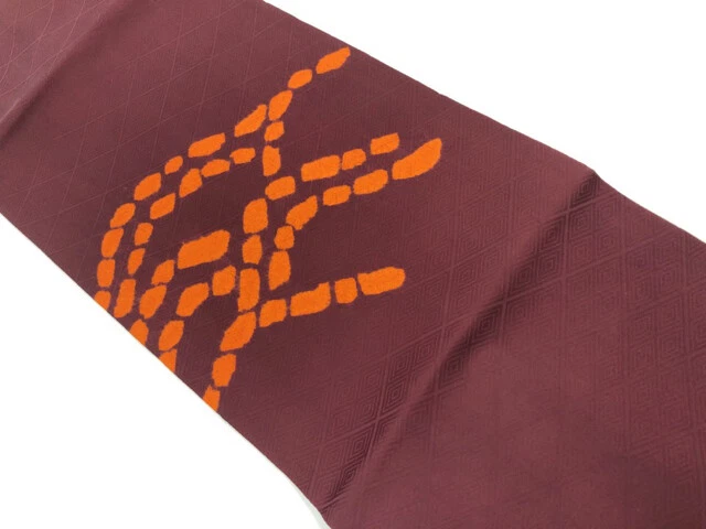 6405305: Japanese Kimono / Vintage Nagoya Obi / Shibori / Abstract Pattern