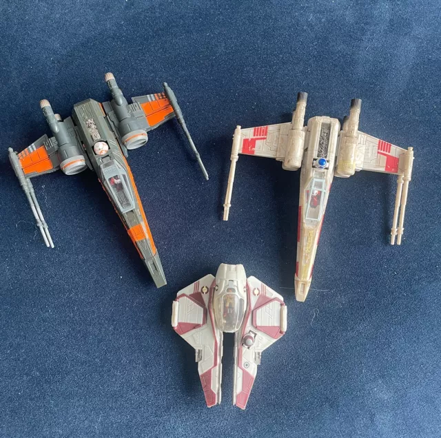 Star Wars Micro Galaxy Squadron x-wing e Jedi Starfighter