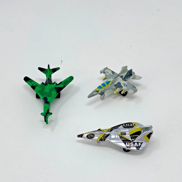 MICRO MACHINES PLANES Jets US Military Galoob USA Air Force lot of 3