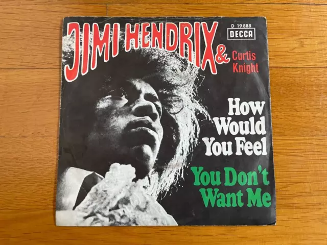 Vinyl 7inch Single CURTIS KNIGHT & JIMI HENDRIX "How Would You Feel" (D 19 888)