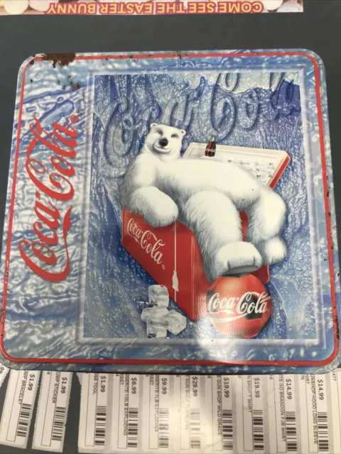 Coca Cola Coke Cooler Bear 1000 Piece Puzzle 20" X 27" in Collectible Tin