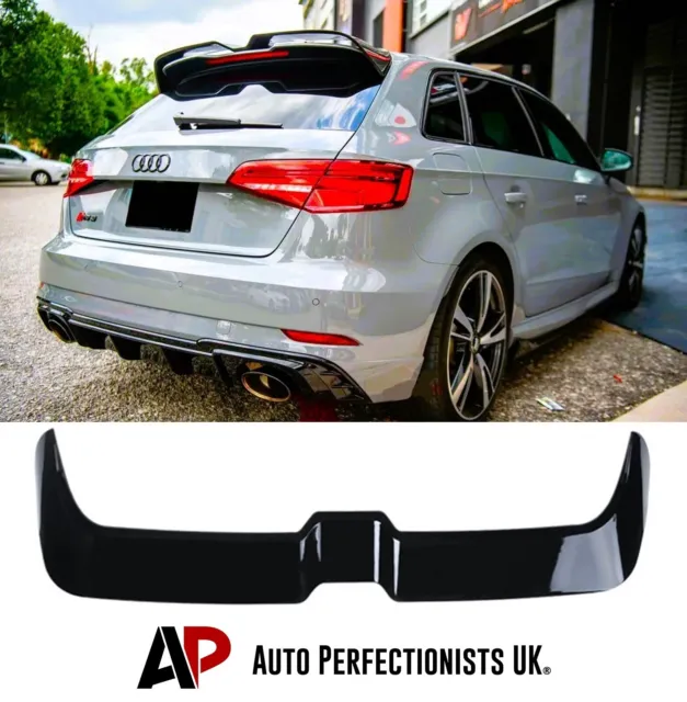 Audi A3 S3 RS3 8V Sportback Rear Gloss Black Boot Roof Spoiler 5 Door 2013-2020!