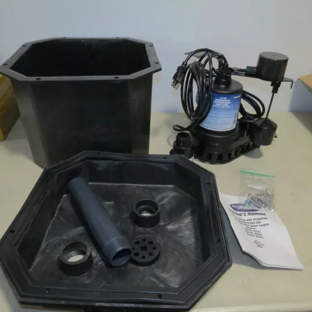 Superior Pump 92072 1/3 HP Pre-Assembled Submersible Remote Sink Drain Pump