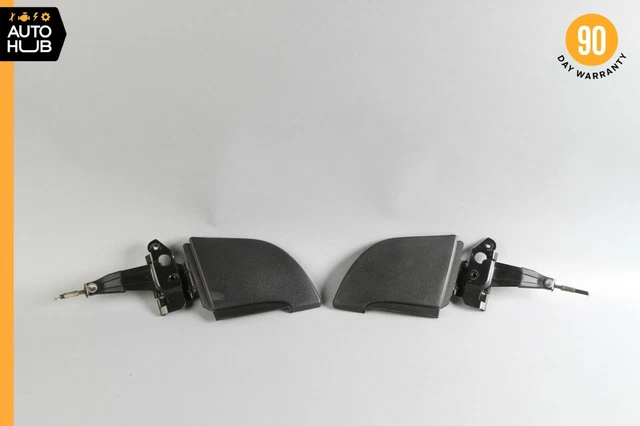 98-03 Mercedes W208 CLK320 CLK55 Trunk Flap Convertible Top Set of 2 Black OEM
