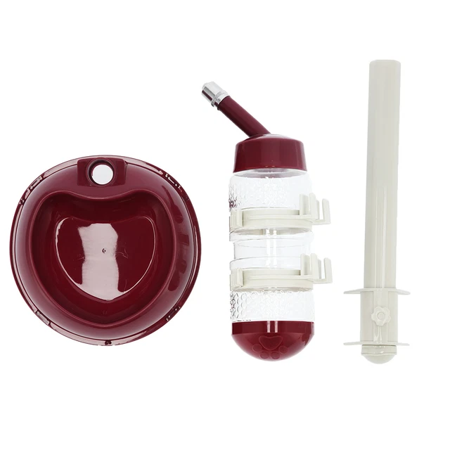 Pet Lift Drinking Fountain Food Automatic Feeding Dog Water Dispenser For Ca ND2