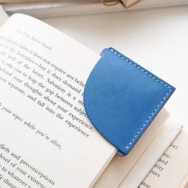 PU Leather Student Corner Page Marker Bookmarks Reading Marker Teacher Gift