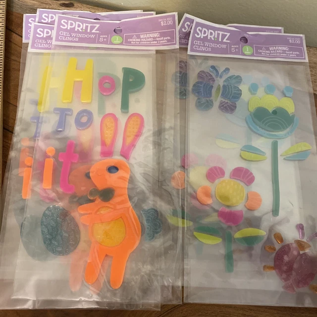 Ventana de gel de resorte Target Spritz ""Happy Easter"" se adhiere a 6 paquetes nuevo lote