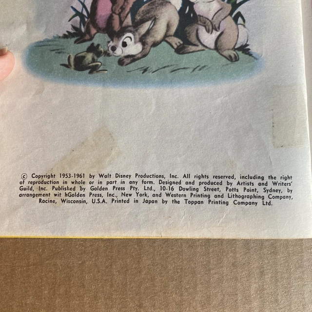 WALT DISNEY'S SNOW White and The Seven Dwarfs ~ Little Golden Book 1961 ...