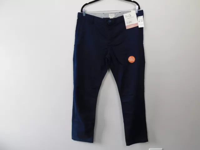 Dockers Mens Pants Navy Blue 38 x 34 Slim Tapered Stretch Trousers New Cotton