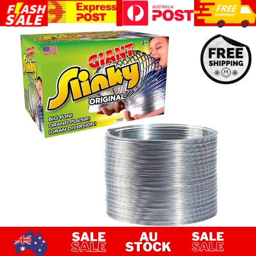 THE ORIGINAL GIANT Slinky Walking Spring Toy Big Metal Slinky