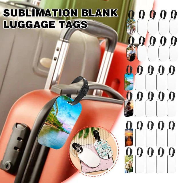 Sublimation Blank Luggage Tags White Blank Travel Bag Label N) Tags Tag