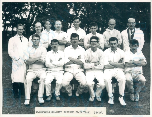 1965 Fleetwood belmont Fylde Amateur Cricket League Original Press photo 8*6.5"