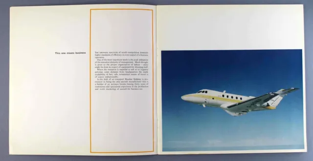 Hawker Siddeley Hs125 Manufacturers Sales Brochure Cutaway Private Jet 1966 3