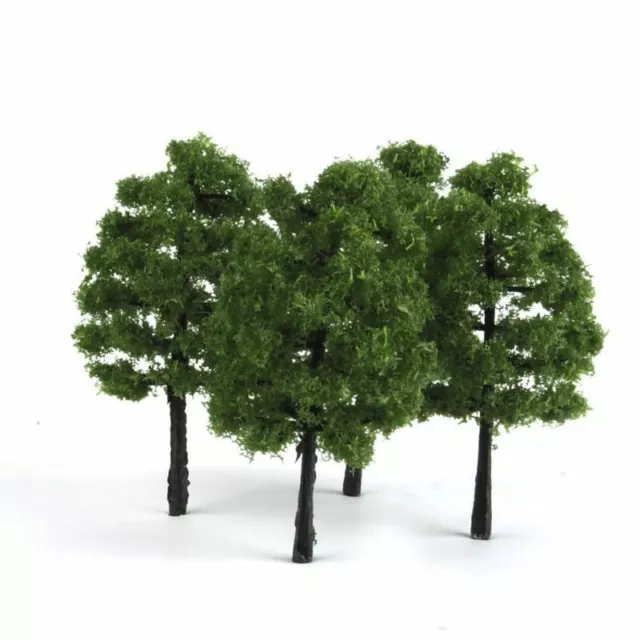 20pcs Modello Artificiale Albero Treno Binari Scenario Plastica Architettura