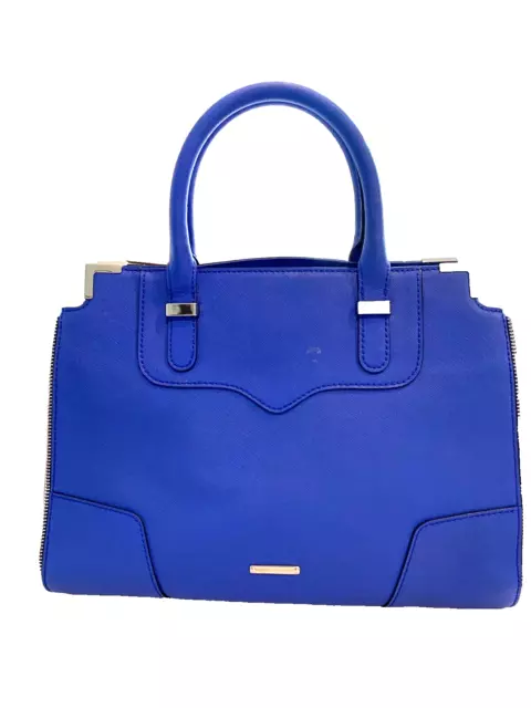 Rebecca Minkoff Royal Blue Amorous Double Rolled Handles Satchel Handbag