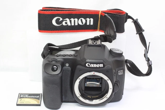 AS IS Canon EOS 50D 15.1MP Digital SLR Camera Black Body Only Made In Japan