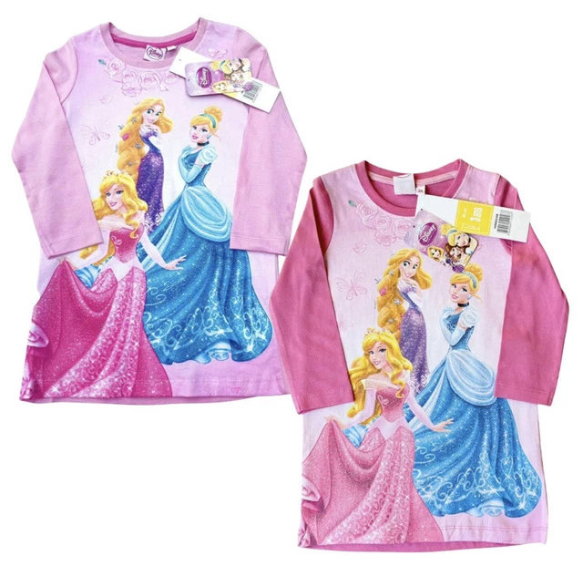 Disney Princess Dark Pink Nightie Night Dress Pyjamas Age 3 Years Cotton