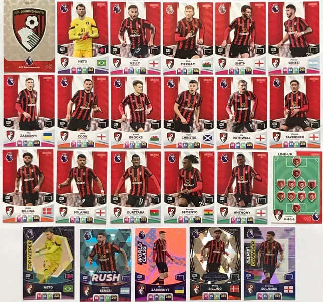 PANINI PREMIER LEAGUE Adrenalyn 2024 23/24 Bournemouth Base Team