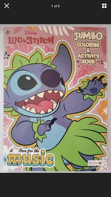DISNEY LILO & Stitch Jumbo Coloring & Activity Book Tear and Share 80 ...