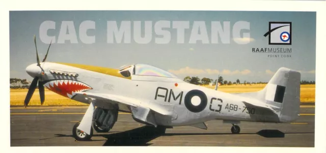 T0808 Australia V RAAf Museum Point Cook CAC Mustang Aircraft postcard