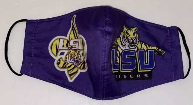 LSU Tigers Logo Purple Fan Mask One Size Fits Most