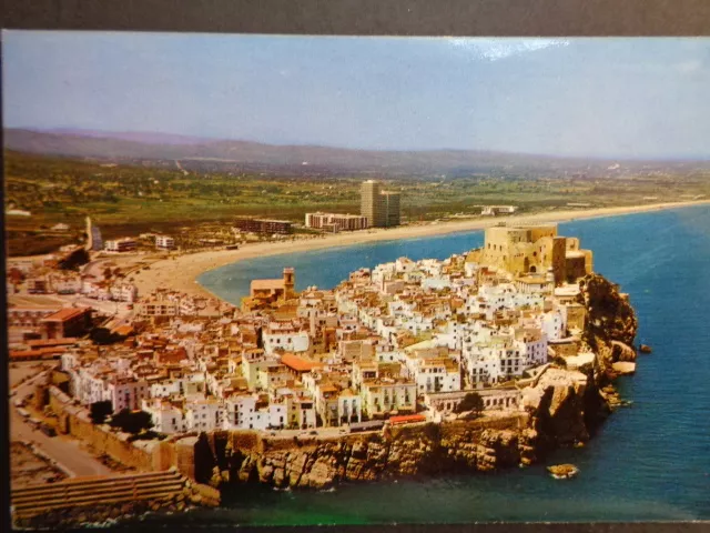 Postal De Peñiscola Vista Aerea Castellon Aerial Postcard Postkarte      Cc03195