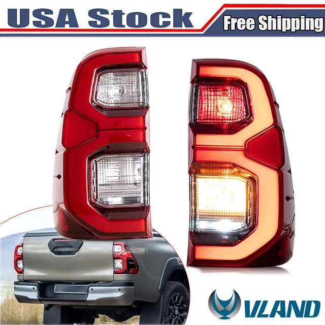 VLAND FULL LED Tail Lights For Toyota Hilux Revo 20152020 Rear Lamps
