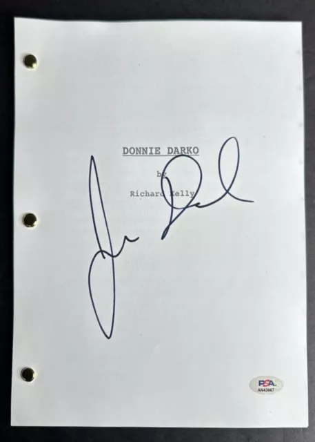 James Duval Signed Donnie Darko Full Movie Script PSA AN43667