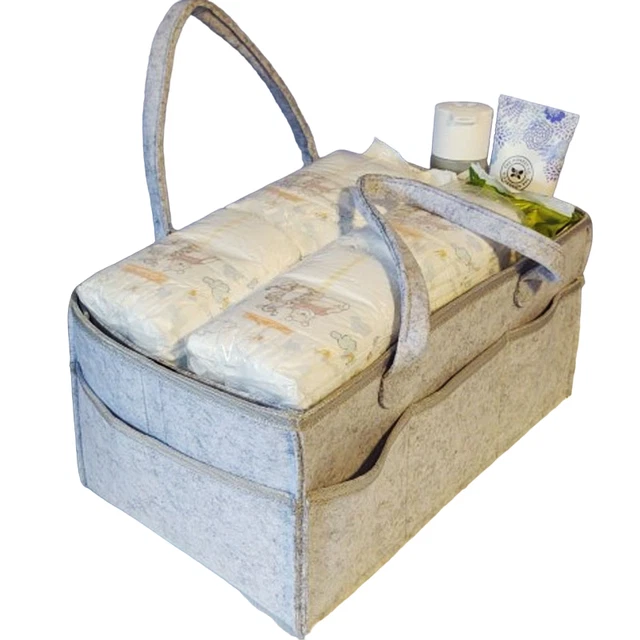 Diaper Caddy Organizer Portable Holder Bag Nursery Baby Essiantials Storage Tote 4