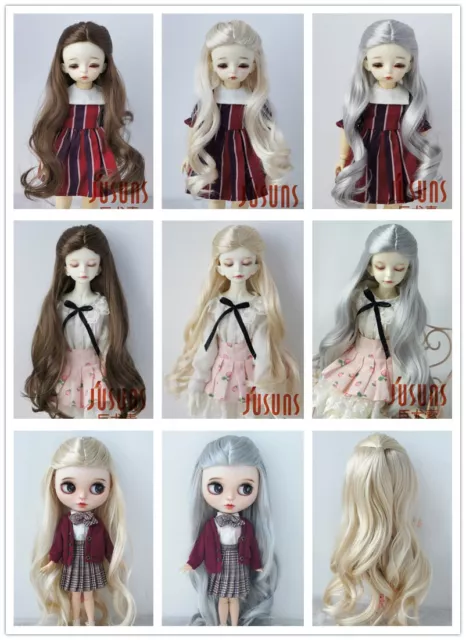 JD028 1/6 1/4 1/3 Curly BJD Wig YOSD MSD SD Blythe Doll Hair For All Sizes Doll
