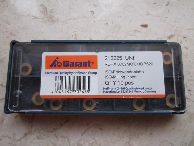 10 AURA Wendeplatten zum Fräsen RDHW 12 r=6,0 S=3,97 F12NA ASC03 NANO 10 AURA Wendeplatten zum Fräsen RDHW 12 r=6,0 S=3,97 F12NA ASC03 NANO