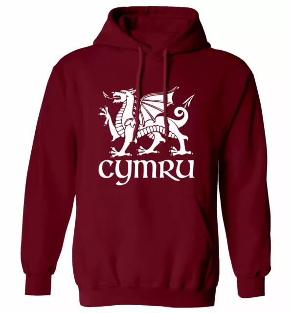 Cymru, hoodie / sweater Welsh dragon wales St David's day football rugby 1483