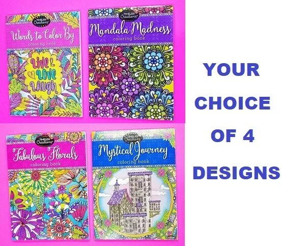CRA-Z-ART TIMELESS CREATIONS Coloring Book Kids Adults Floral Relax  Creative $10.85 - PicClick