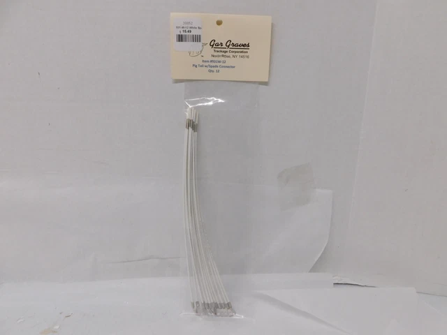 Gar Graves 931-W-12 White Spade Connector Qty.12