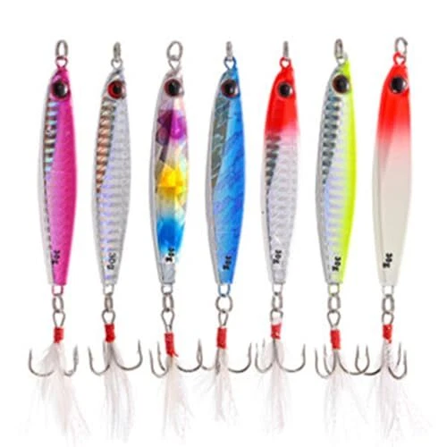 TUXIBIN 7pcs pêche Leurres artificielles Peche Kits Leurres Cuillères de Pêch...