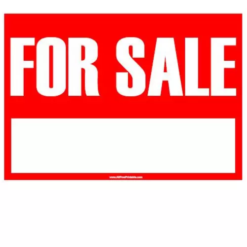 For Sale Sign Board with space for your own text 30cm x 20cm