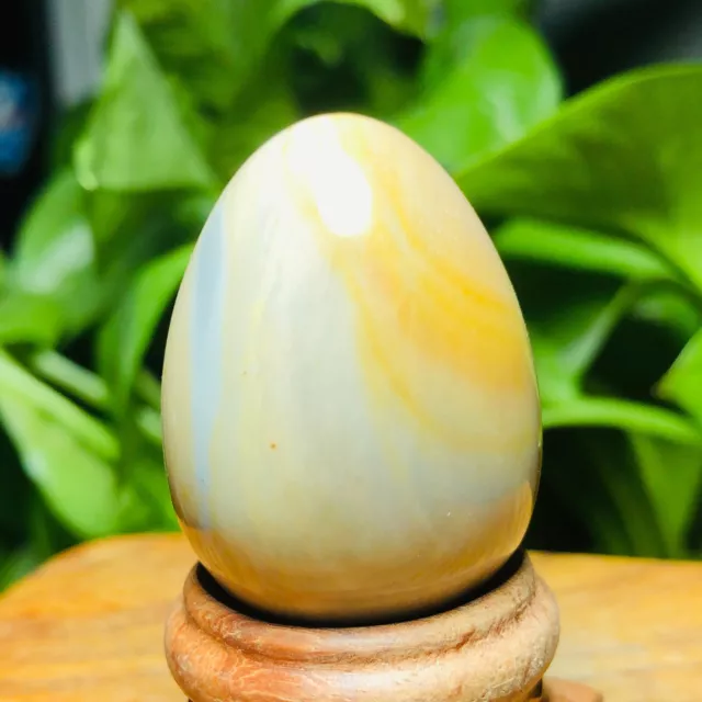 36G Natural ocean stone egg shaped toy from Madagascar 3574