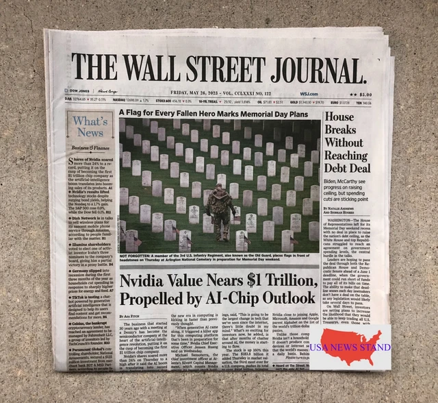 Wall Street Journal - Friday May 26, 2023 (Memorial Day - A Flag For Every Hero)
