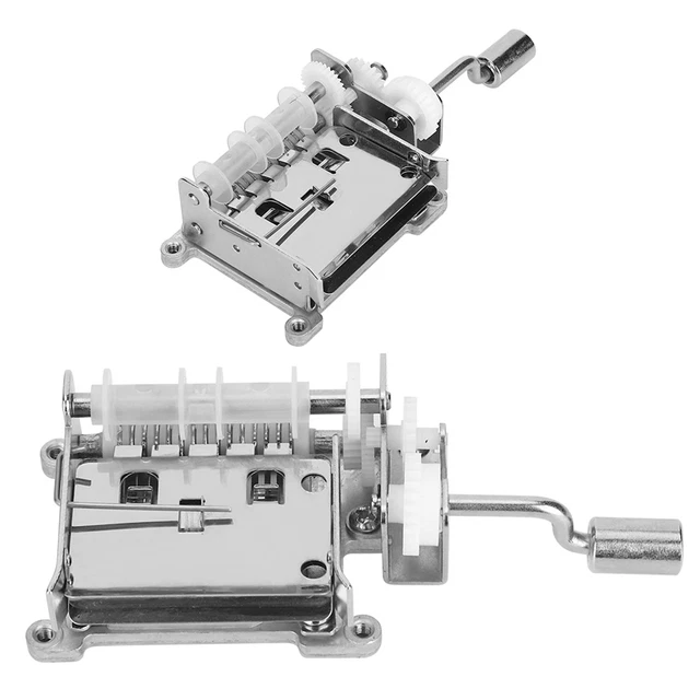 15 Music Box Movement Hand Crank W/Hole Punch Music DIY Tool AU HD US