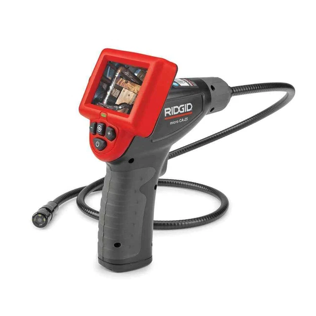 Ridgid Inspection Camera LCD Display+Waterproof Camera Head+Push Button Controls