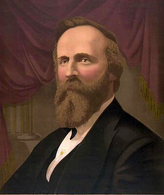 Stunning Oil painting America PRESIDENT - Rutherford B.Hayes