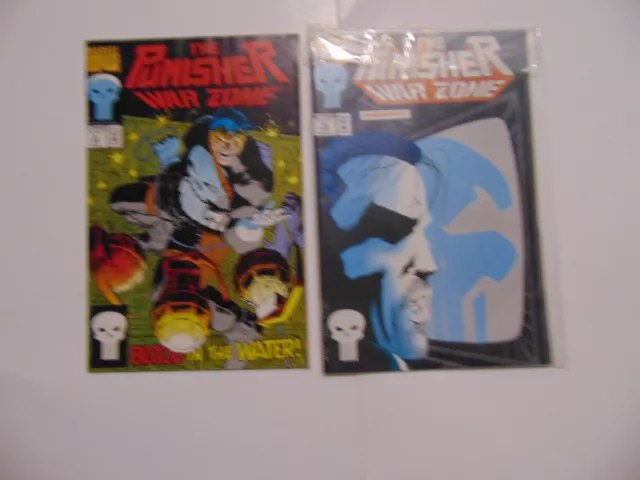 2 Marvel The Punisher War Zone Copper Age Comic Books