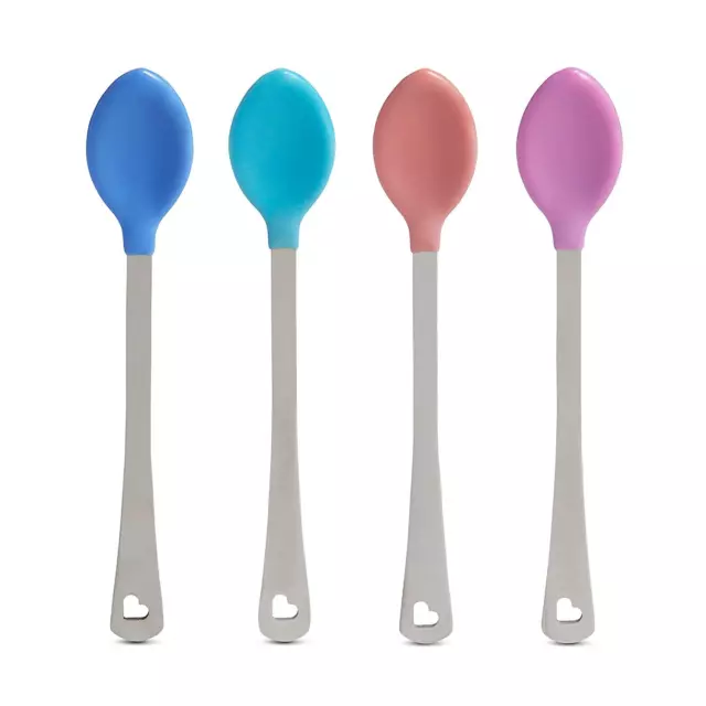 Munchkin White Hot Safety Spoons, 4 Pack 4 Count, Colors May Vary