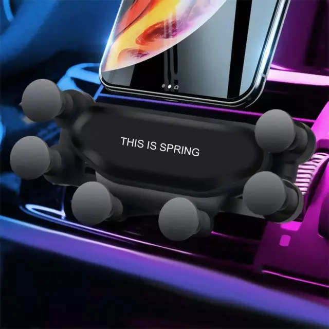 Universal Adjustable Car Air Vent Gravity Design Phone Holder Mount Cradle Stand