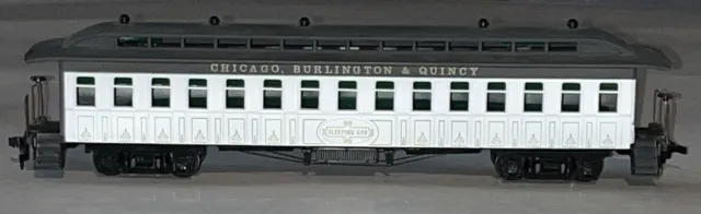🚂 Vintage HO Roundhouse CBQ Pullman Coach Sleeper Car #5005 OT Passenger Train