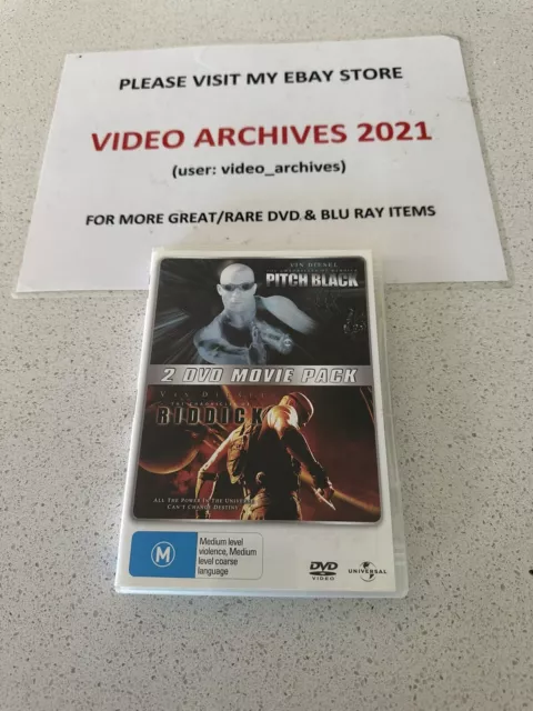 Chronicles Of Riddick  / Pitch Black  (Box Set, DVD, 2004) Free Postage