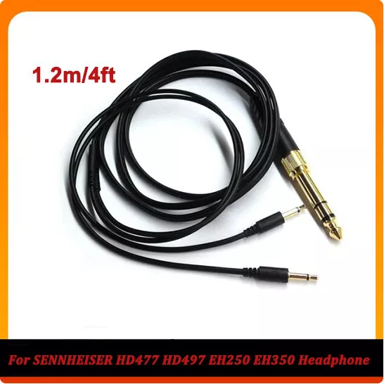 1.2m/4ft Audio Cable For SENNHEISER HD477 HD497 EH250 EH350 Headphone Replace