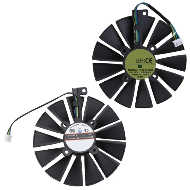Graphics Card Cooling Fans RX470 RX570 Fan ForAsus RX 470 RX 570