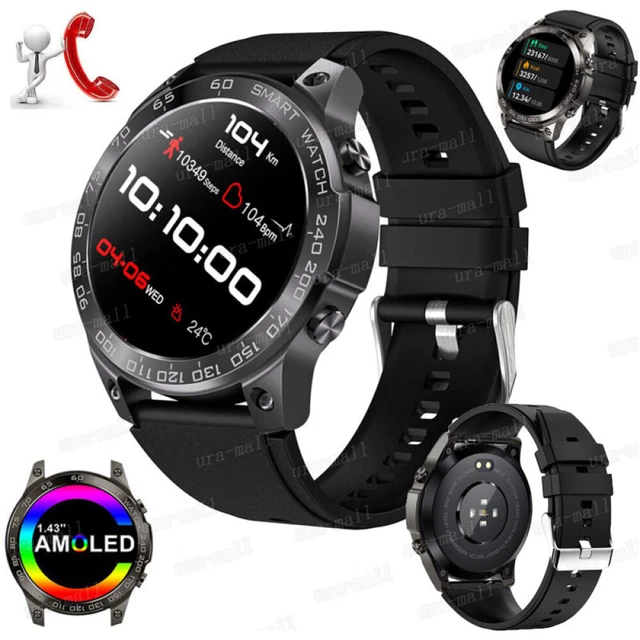 LIGE Smartwatch Uomo 1.85 Pollici, Batteria 800mAh 70 Giorni, 120 Modalità Sport, 3 Cinturini, Orologio Telefonico Con Frequenza Cardiaca E Sonno, Impermeabile IP68