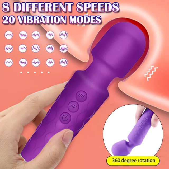 20-SPEED-USB-CORDLESS-Personal-Vibrator-Body-WAND-Massager-AV-Stick-Magic-Wand